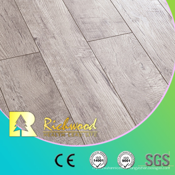 12.3mm HDF Wood Parquet Timber V-Grooved Vinyl Plank Laminate Flooring